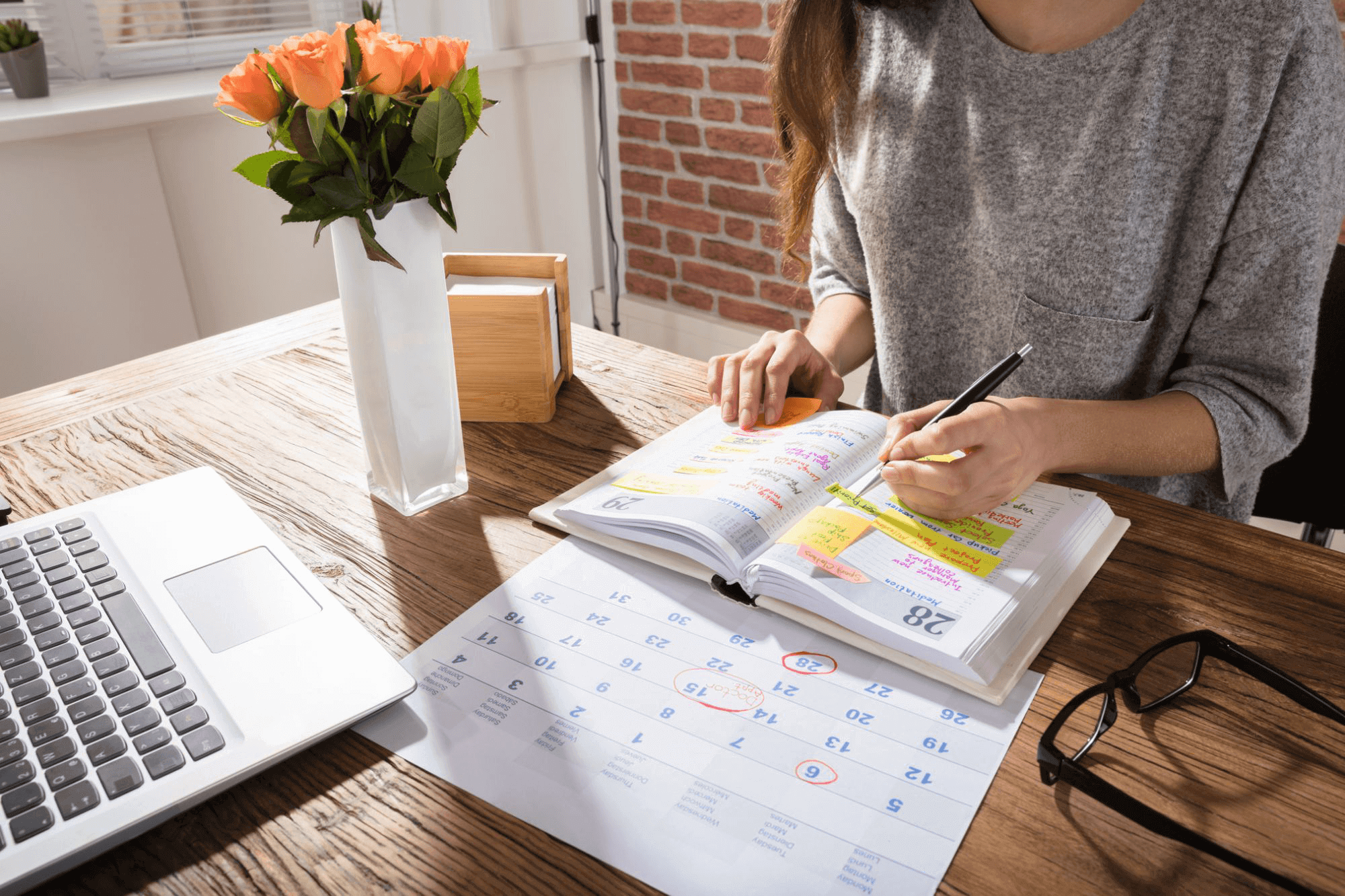 Make a schedule and work