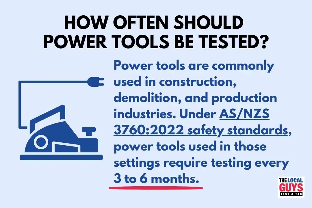 how often should power tools be tested
